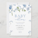 Search for blue flowers invitations Baby