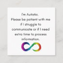 Search for autism awareness business cards Neurodiversity