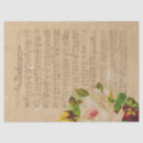 Search for vintage music decoupage tissue paper Flower