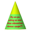 Search for dunce hats party supplies Funny