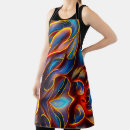 Search for blue swirl aprons Abstract