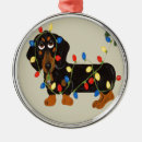Search for dachshund christmas tree decorations Black and tan dachshund