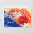 Search for veteran thank you cards Red white blue