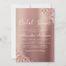 Search for rose gold glitter bridal shower invitations Trendy