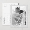 Search for wedding return address postcards Black and white