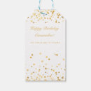 Search for white and gold gift tags Happy birthday