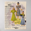 Search for 1940s fashion posters Vintage