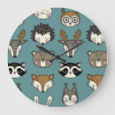 Search for woodland animals clocks Winter