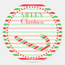 Search for red candy cane stripes stickers Green