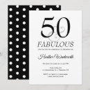 Search for classic 50th birthday invitations Minimal