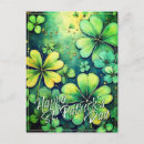 Search for shamrock postcards Watercolor