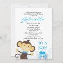 Search for monkey baby boy shower invitations Cute