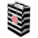Search for black and white striped gift bags Pink