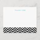 Search for black white stripes thank you cards Modern