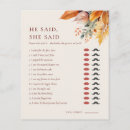 Search for bridal shower games He said she said