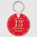 Search for 13 round key rings 13th birthday