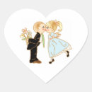 Search for kissing couple wedding stickers Hearts