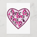 Search for pink heart pattern postcards Simple
