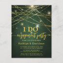 Search for string lights engagement party invitations Gold