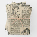 Search for vintage newspaper wrapping paper Retro