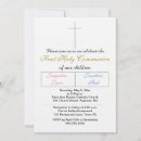 Search for twins first communion invitations Cross