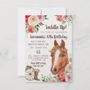 Search for horseshoe birthday invitations Floral
