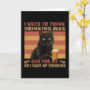 Search for funny alcohol postcards Cat