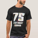Search for 75 year old birthday tshirts Happy