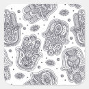 Search for hand drawn mandala stickers Hamsa