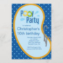 Search for teen pool party invitations Tween