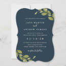 Search for navy and green wedding invitations Botanical