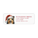 Search for collie return address labels Cute