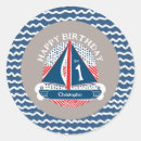 Search for blue sailboat stickers Birthday