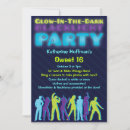 Search for glow in the dark party invitations Rave