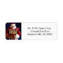 Search for self adhesive return address labels Merry christmas