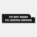 Search for weird bumper stickers Black
