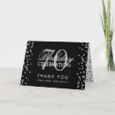 Search for black silver thank you cards Glitter