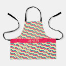 Search for zigzag pattern aprons Black and white