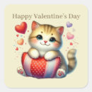 Search for valentines cat stickers Cute