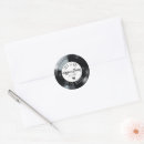 Search for music wedding stickers Vinyl record
