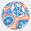 Search for blue abstract stickers Colorful