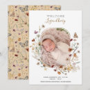 Search for butterfly photo birth announcement cards New baby