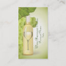 Search for white wine business cards Bar