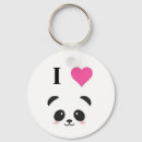 Search for love panda bears key rings Kawaii
