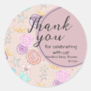Search for lilac baby shower stickers Thank you