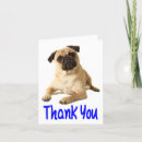 Search for pug thank you cards Puppies