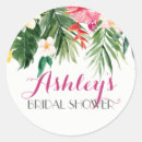 Search for tropical flower stickers Bridal shower