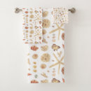 Search for seashells bath towels Nautical