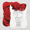 Search for red rose bridal shower invitations Botanical