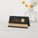 Search for black and gold place cards Simple